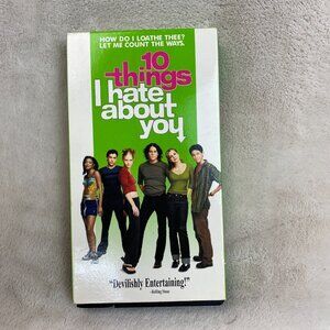10 Things I Hate About You 1999 Heath Ledger Julia Stiles Romance Comedy VHS Tap